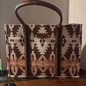 Wrangler Sunset Coffee Southwestern Large Tote
